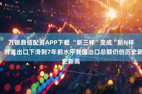 万银鼎信配资APP下载 “新三样”变成“新N样”!对美出口下滑到7年前水平我国出口总额仍创历史新高