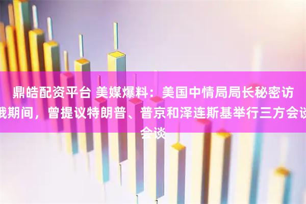 鼎皓配资平台 美媒爆料：美国中情局局长秘密访俄期间，曾提议特朗普、普京和泽连斯基举行三方会谈